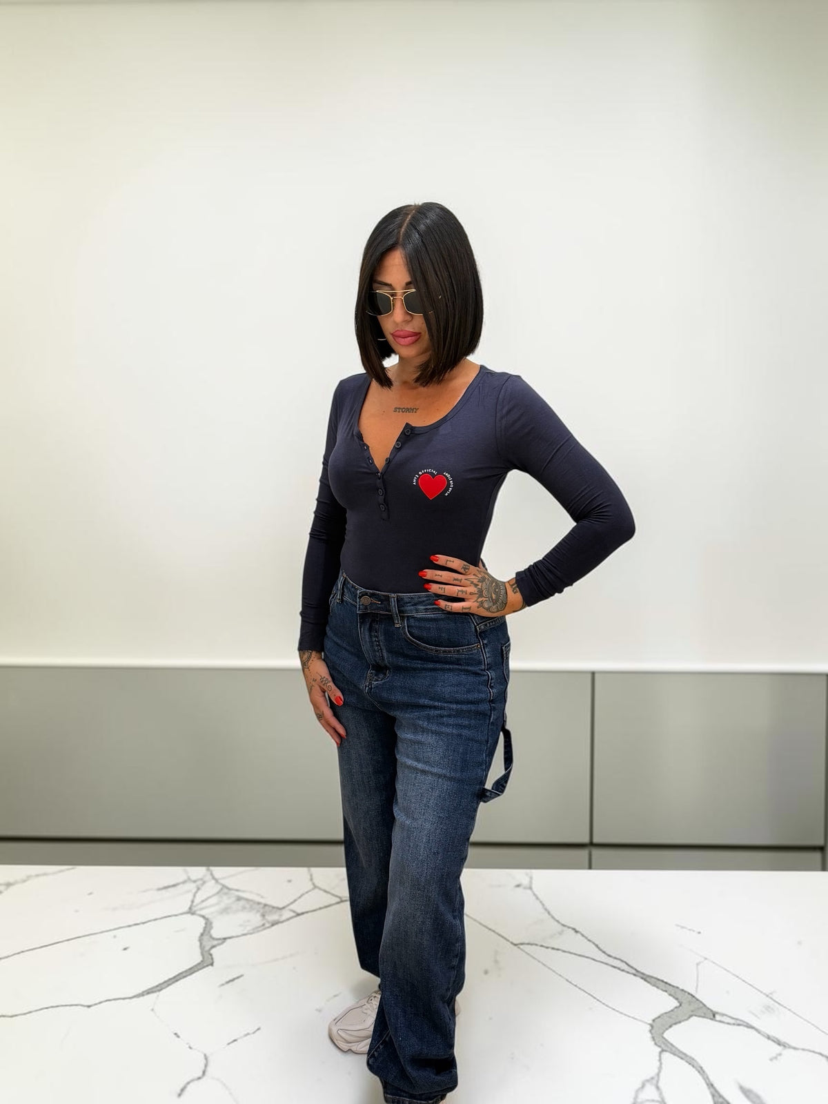 SHIRT AMY SERAFINO BLU